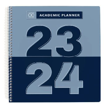 Academic Planner - Personal Size: Blue Ices  July 2023 - June 2024