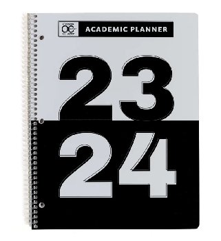 Academic Planner - Letter Size: White Out July 2022 - June 2023