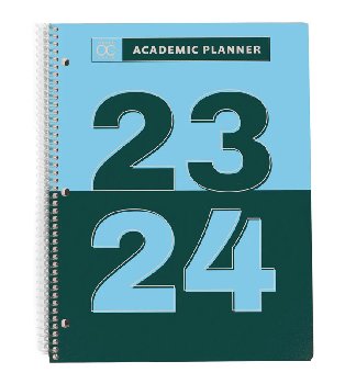 Academic Planner - Letter Size: Varsity Blue July 2021 - June 2022