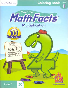 Meet the Math Facts Multiplication Coloring Book Level 1