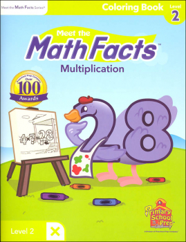 Meet the Math Facts Multiplication Coloring Book Level 2