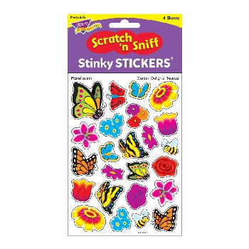 Garden Delights - Floral Scratch 'n Sniff Stinky Stickers
