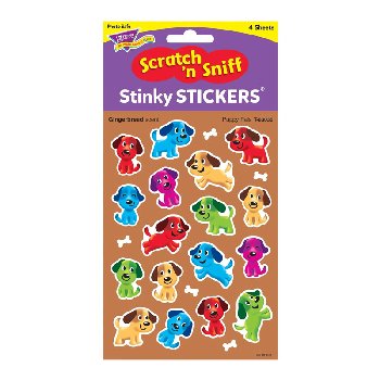 Puppy Pals - Gingerbread Scratch 'n Sniff Stinky Stickers