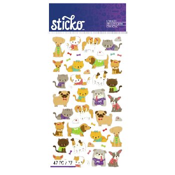 Tiny Cats and Dogs Stickers