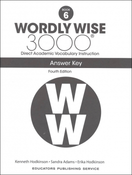 Wordly Wise 3000 4th Edition Key Book 6