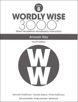 Wordly Wise 3000 4th Edition Key Book 8