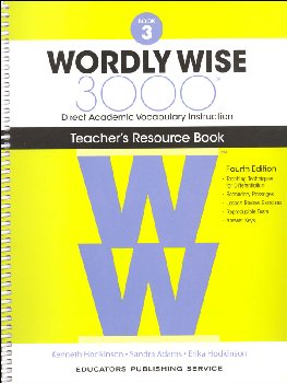 Wordly Wise 3000 4th Edition Teacher Resource Book 3