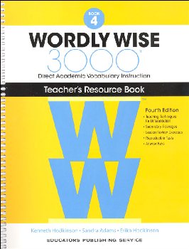 Wordly Wise 3000 4th Edition Teacher Resource Book 4