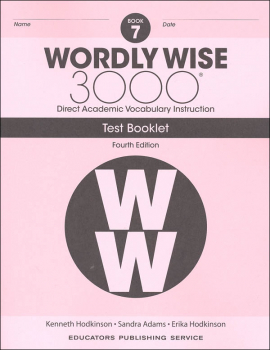 Wordly Wise 3000 4th Edition Test Book 7