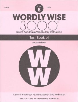 Wordly Wise 3000 4th Edition Test Book 8