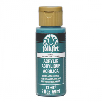 Folkart Color Acrylic Paint Teal - 2 oz | Plaid Enterprises