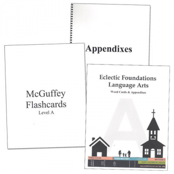 Eclectic Foundations Language Arts Level A Word Cards and Appendixes