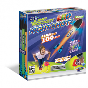 Jump Rocket LED Night Shotz with 3 LED Rockets & Launcher