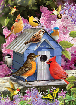 Spring Birdhouse Jigsaw Puzzle (1000 piece)