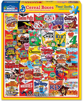 Cereal Boxes Collage Jigsaw Puzzle (1000 piece)