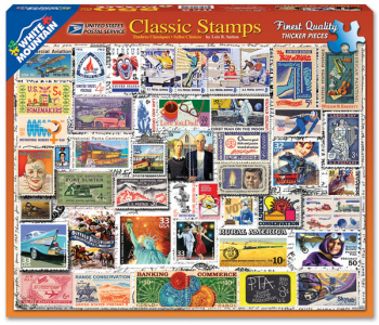 Classic Stamps Collage Jigsaw Puzzle (550 piece)
