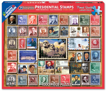 Presidential Stamps Collage Jigsaw Puzzle (1000 piece)