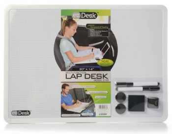 Laptop Style Desk with Writing and Craft Accessories 11.18 x 13.39 KITTRICH EZ02-ADT100-12 EZDesk Travel Activity Kit Mdl #T100 
