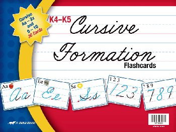 Cursive Formation Flash Cards K4-K5