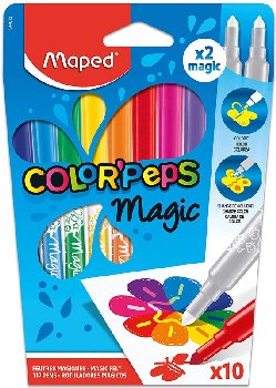 Color'Peps Magic Color-Change Markers (pack of 8 + 2 Revealer Markers)
