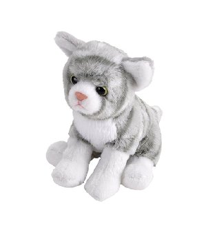 Pocketkins Gray Tabby Cat 5" Plush