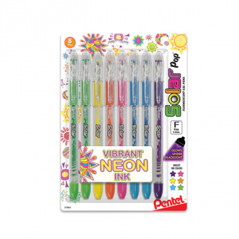 Solar Pop Neon Gel Pen - 8 pack (assorted colors)