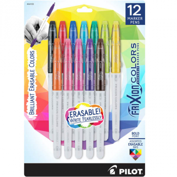 Frixion Colors Bold Point Erasable Marker Pens (12 pack)