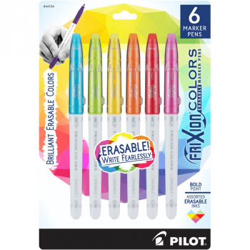 Frixion Colors Bold PointErasable Marker Pens-periwinkle/light green/yellow/orange/red/pink