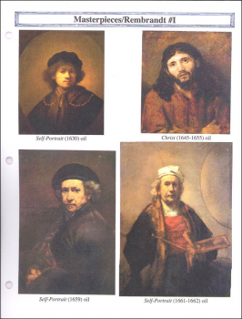 Classical Approach Masterpiece Lesson Cards I Rembrandt, Linnaeus, & Degas