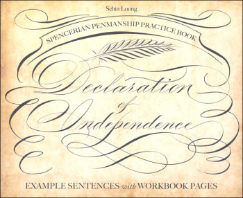 Spencerian Penmanship Practice Book: Declaration of Independence