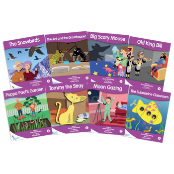 Fantail Readers: Fiction - Purple (set of 8) Reading Level 19-20, Guided Reading Level K-M