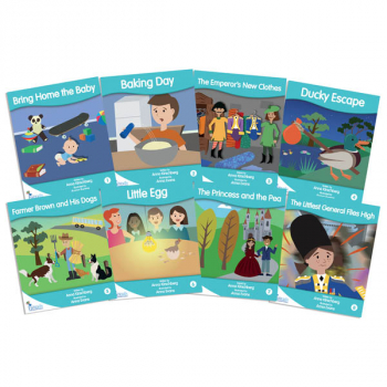 Fantail Readers: Fiction - Turquoise (set of 8) Reading Level 17-18, Guided Reading Level I-K