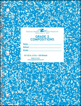 Grade Two Composition Notebook - Blue Marble Cover