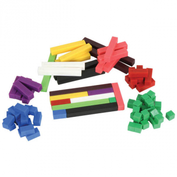 Plastic Deci-Rods 80 piece set, Teacher's Guide in container