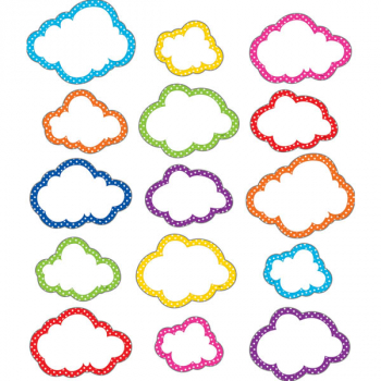 Clingy Thingies Accents - Polka Dots Clouds