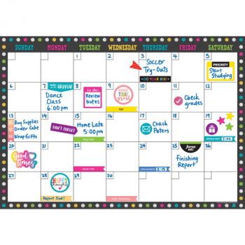 Clingy Thingies Calendar Sets - Chalkboard Brights