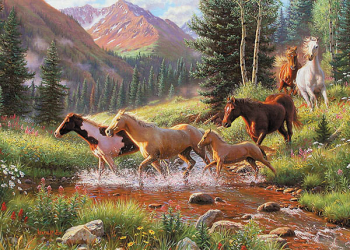 Horse Stream Tray Puzzle (35 piece)