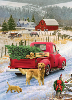 Red Truck Farm Tray Puzzle (35 piece)