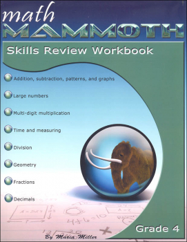 Math Mammoth Grade 4 Color Skills Review Workbook