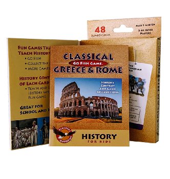 Classical Greece & Rome Go Fish Game with History Booklet