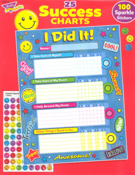 Success I Did It! Chart - Pack of 25 with 100 Stickers
