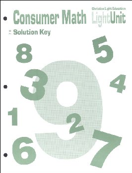 Consumer Math LightUnits Answer Key 7-8