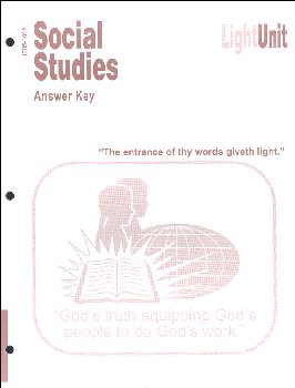 Social Studies 1005-1006 LightUnit Answer Key