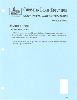 Social Studies Grade 7 Student Maps: God's World - His Story