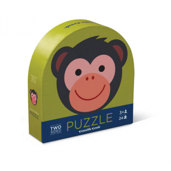 Monkey Friends Two-Sided Animal Puzzle (24 pieces)