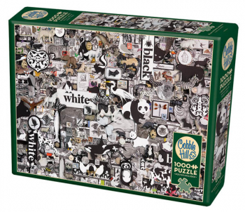 Black and White: Animals Collage Jigsaw Puzzle (1000 piece)