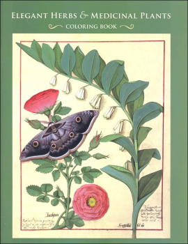 Elegant Herbs & Medicinal Plants Coloring Book