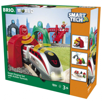 BRIO Smart Tech Engine Set with Action Tunnels