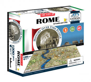 Rome, Italy 4D Cityscape Time Puzzle