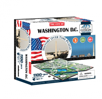 Washington DC, USA 4D Cityscape Time Puzzle